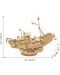 Puzzle 3D din lemn Robo Time de 104 de piese - O navă de pescuit - 2t